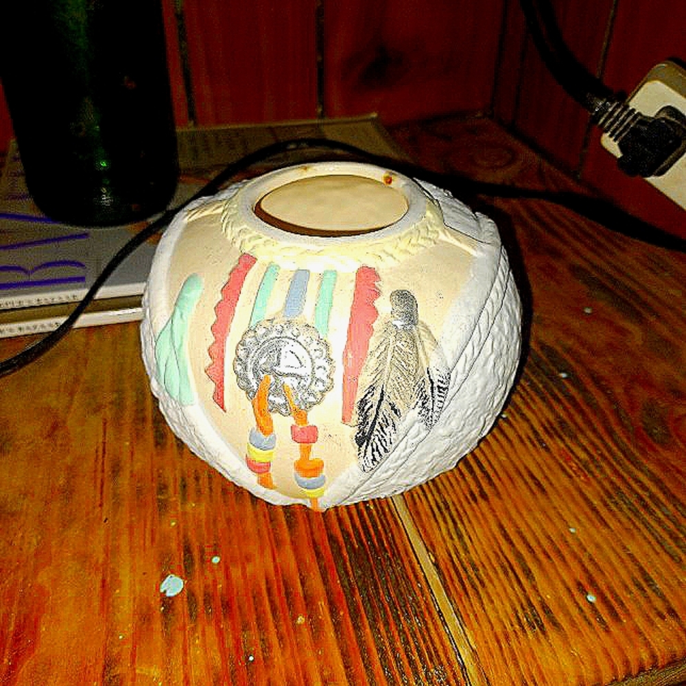 Native American decor pot bowl